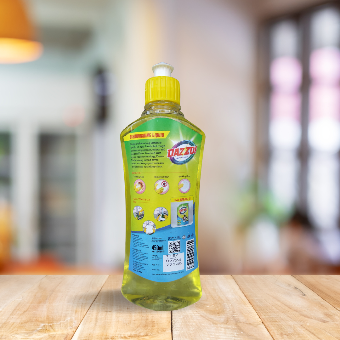 Dazzo! Dishwashing Liquid 450mL Bottle