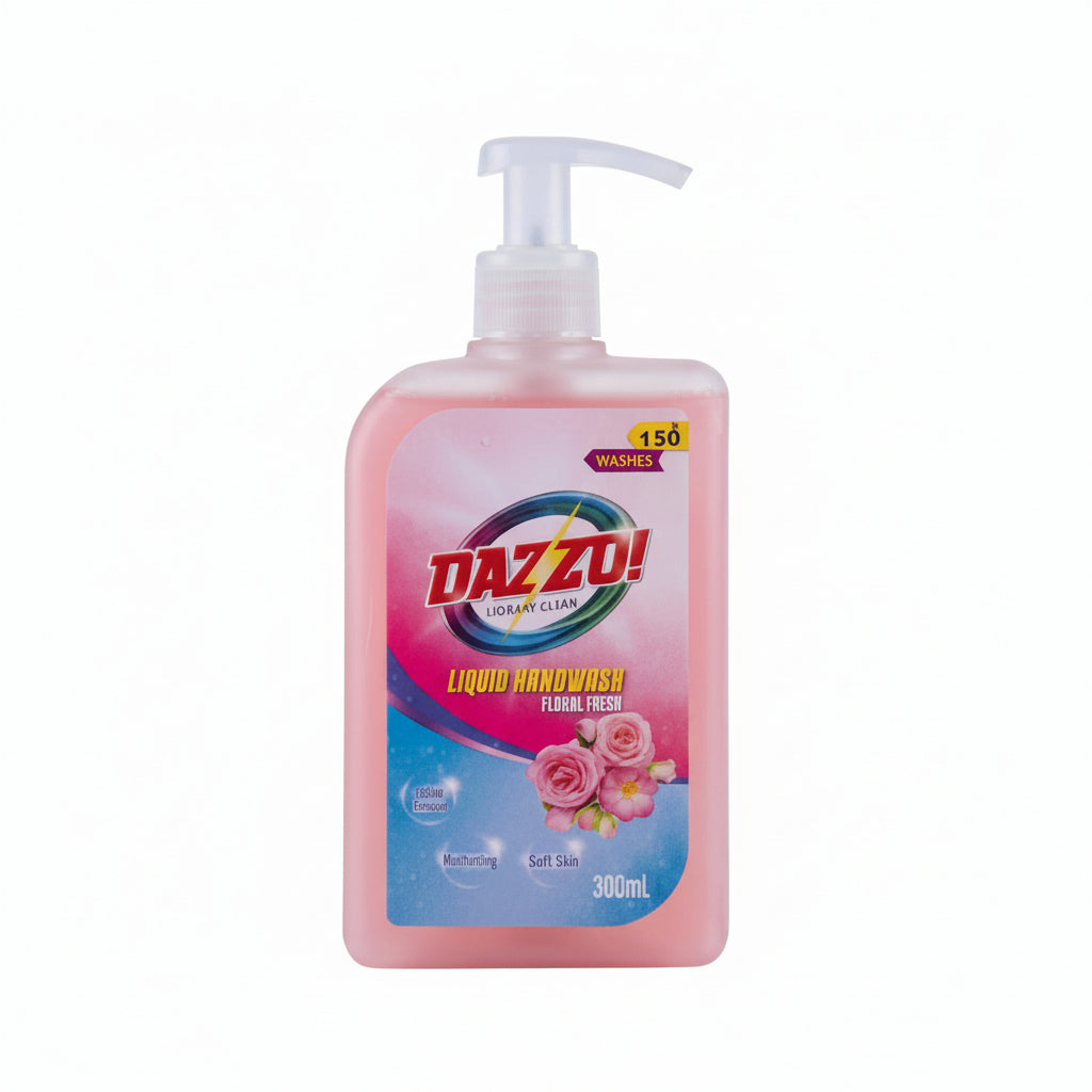 Dazzo! Liquid Handwash Floral Fresh 300mL Dispenser Bottle